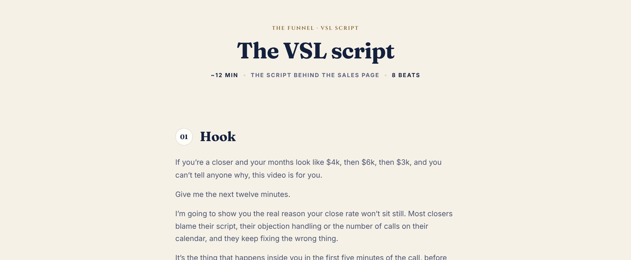 VSL script preview