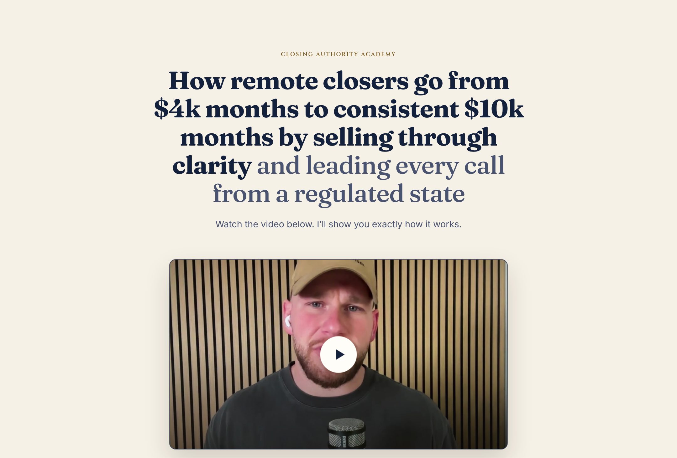VSL sales page preview